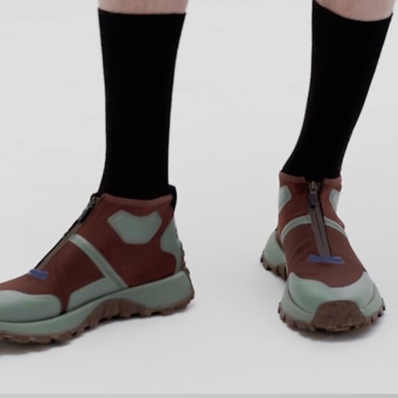 Drift Trail VIBRAM Multicolored recycled PET ankle boots for men - Picture 4 of 6